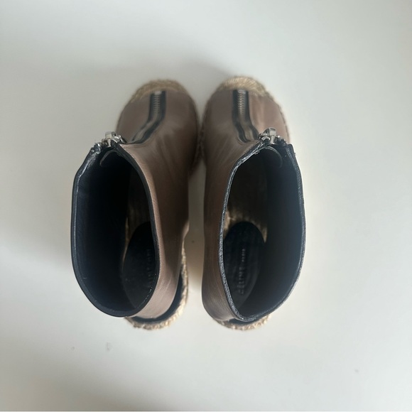 CELINE Peep Toe Wedge Espadrille Sandal Zipper - Picture 7 of 7